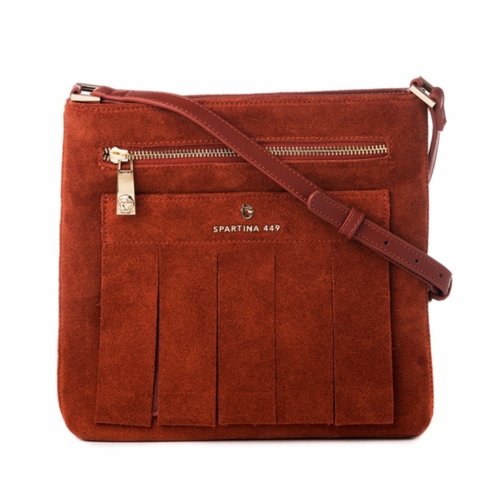 Spartina 449 Terracotta Suede Crossbody